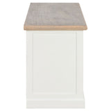 TV Cabinet White 90x30x40 cm Wood - Top-Down View
