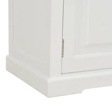 TV Cabinet White 90x30x40 cm Wood - Close-Up Angle