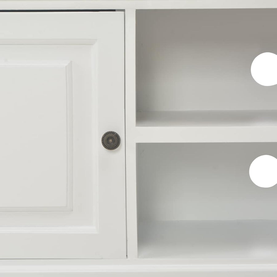 TV Cabinet White 90x30x40 cm Wood