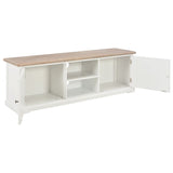 TV Cabinet White 120x30x40 cm Wood - Front View