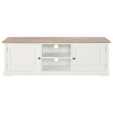 TV Cabinet White 120x30x40 cm Wood - Side View