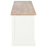 TV Cabinet White 120x30x40 cm Wood - Top-Down View