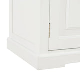 TV Cabinet White 120x30x40 cm Wood - Close-Up Angle
