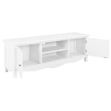 TV Cabinet White 120x30x40 cm Wood - 45-Degree Angle