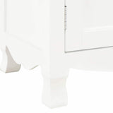 TV Cabinet White 120x30x40 cm Wood - Close-Up Angle