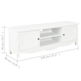 TV Cabinet White 120x30x40 cm Wood - Extra Image