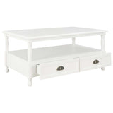 Coffee Table White 100x55x45 cm Wood