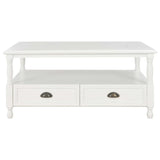 Coffee Table White 100x55x45 cm Wood