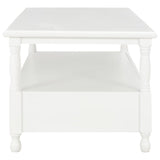 Coffee Table White 100x55x45 cm Wood - 45-Degree Angle