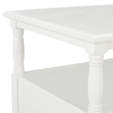 Coffee Table White 100x55x45 cm Wood - Rear View