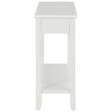 Console Table White 110x35x80 cm Wood