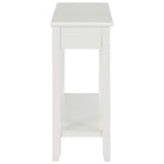 Console Table White 110x35x80 cm Wood