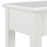 Console Table White 110x35x80 cm Wood - Rear View