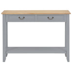 Console Table Grey 110x35x80 cm Wood