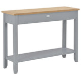 Console Table Grey 110x35x80 cm Wood - Top-Down View