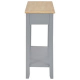 Console Table Grey 110x35x80 cm Wood