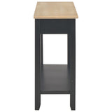 Console Table Black 110x35x80 cm Wood - 45-Degree Angle