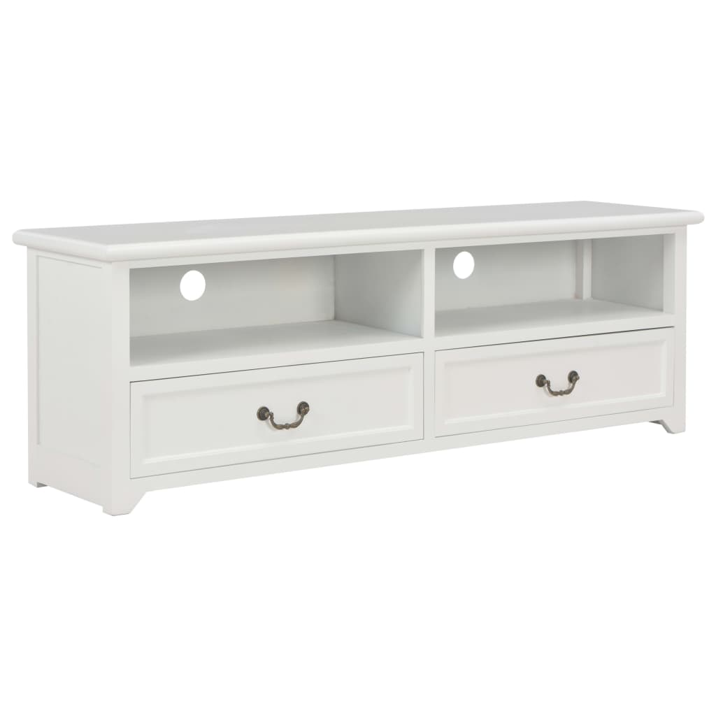 TV Cabinet White 120x30x40 cm Wood