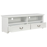 TV Cabinet White 120x30x40 cm Wood - Front View