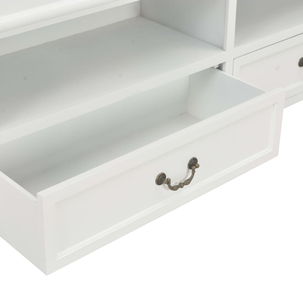 TV Cabinet White 120x30x40 cm Wood