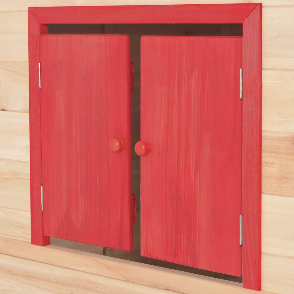 Kids Play House Fir wood Red