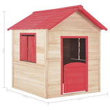 Kids Play House Fir wood Red