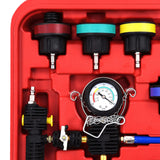 28 Piece Cooling System & Radiator Cap Pressure Tester - Top-Down View
