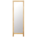 Freestanding Mirror 48x46.5x150 cm Solid Oak Wood - Front View