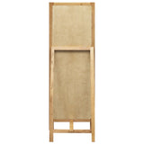 Freestanding Mirror 48x46.5x150 cm Solid Oak Wood - Top-Down View