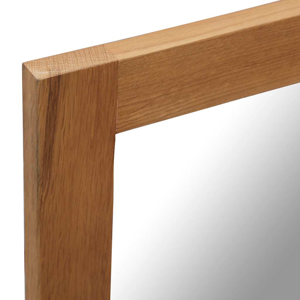 Mirror 50x70 cm Solid Oak Wood