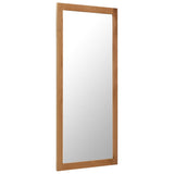 Mirror 50x140 cm Solid Oak Wood - Front View