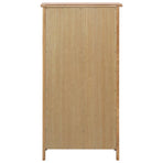 Wine Cabinet 56x32x110 cm Solid Oak Wood