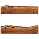 Wall Shelves 2 pcs 90x20x18 cm Solid Acacia Wood - Close-Up Angle