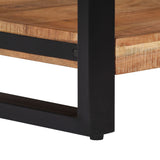 Coffee Table 60x60x40 cm Solid Acacia Wood - Close-Up Angle