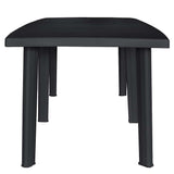 Garden Table Anthracite 216x90x72 cm Plastic
