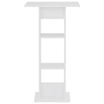Bar Table White 60x60x110 cm