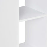 Bar Table White and Concrete 60x60x110 cm - 45-Degree Angle