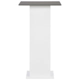 Bar Table White and Anthracite Grey 60x60x110 cm