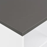 Bar Table White and Anthracite Grey 60x60x110 cm - Top-Down View