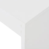 Bar Table with Shelf White 110x50x103 cm - 45-Degree Angle