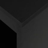 Bar Table with Shelf Black 110x50x103 cm