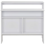 Bar Table with 2 Table Tops White 130x40x120 cm