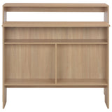 Bar Table with 2 Table Tops Oak 130x40x120 cm