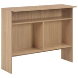 Bar Table with 2 Table Tops Oak 130x40x120 cm - Low Angle
