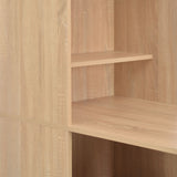 Bar Table with Cabinet Oak 115x59x200 cm - 45-Degree Angle