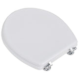 Toilet Seats with Lids 2 pcs MDF White