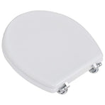 Toilet Seats with Lids 2 pcs MDF White
