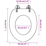 Toilet Seats with Lids 2 pcs MDF Sea Star