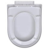 Toilet Seats with Soft Close Lids 2 pcs Plastic White