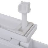 Toilet Seats with Soft Close Lids 2 pcs Plastic White - Rear View